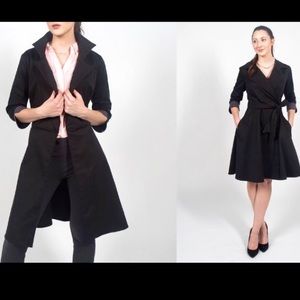 Classic Black Wrap Dress and Jacket (J’dress)